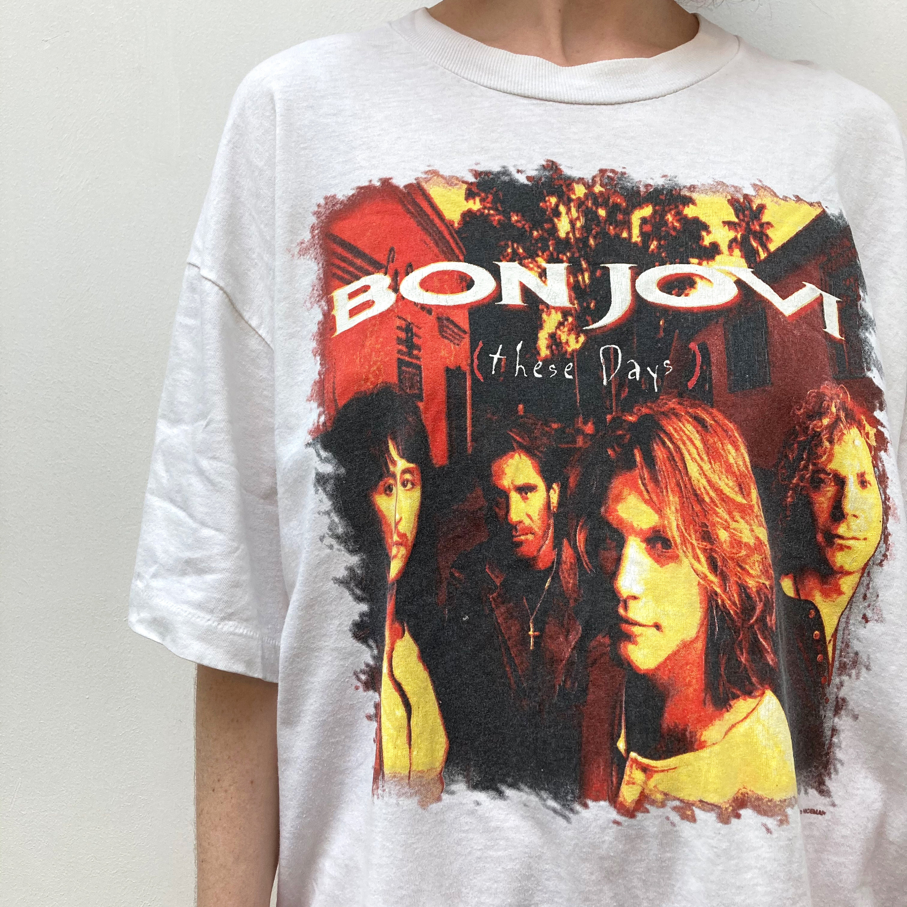 Authentic True Vintage Bon Jovi T-shirt From 1996 These Days World