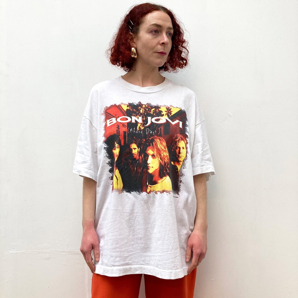 Authentic True Vintage Bon Jovi Tshirt From 1996 These Days Etsy