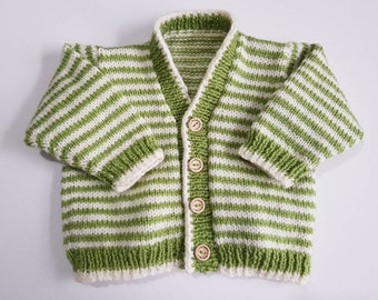 cream baby cardigan
