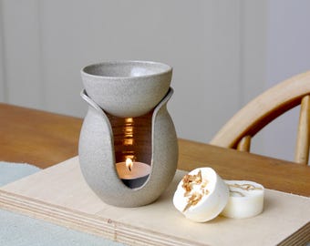 Handmade Ceramic Burner, Essential Oil or Wax Melt Burner