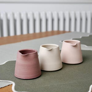 Handmade Ceramic Milk Jug, Gift for Coffee Addict, Small Unique Gift Ideas