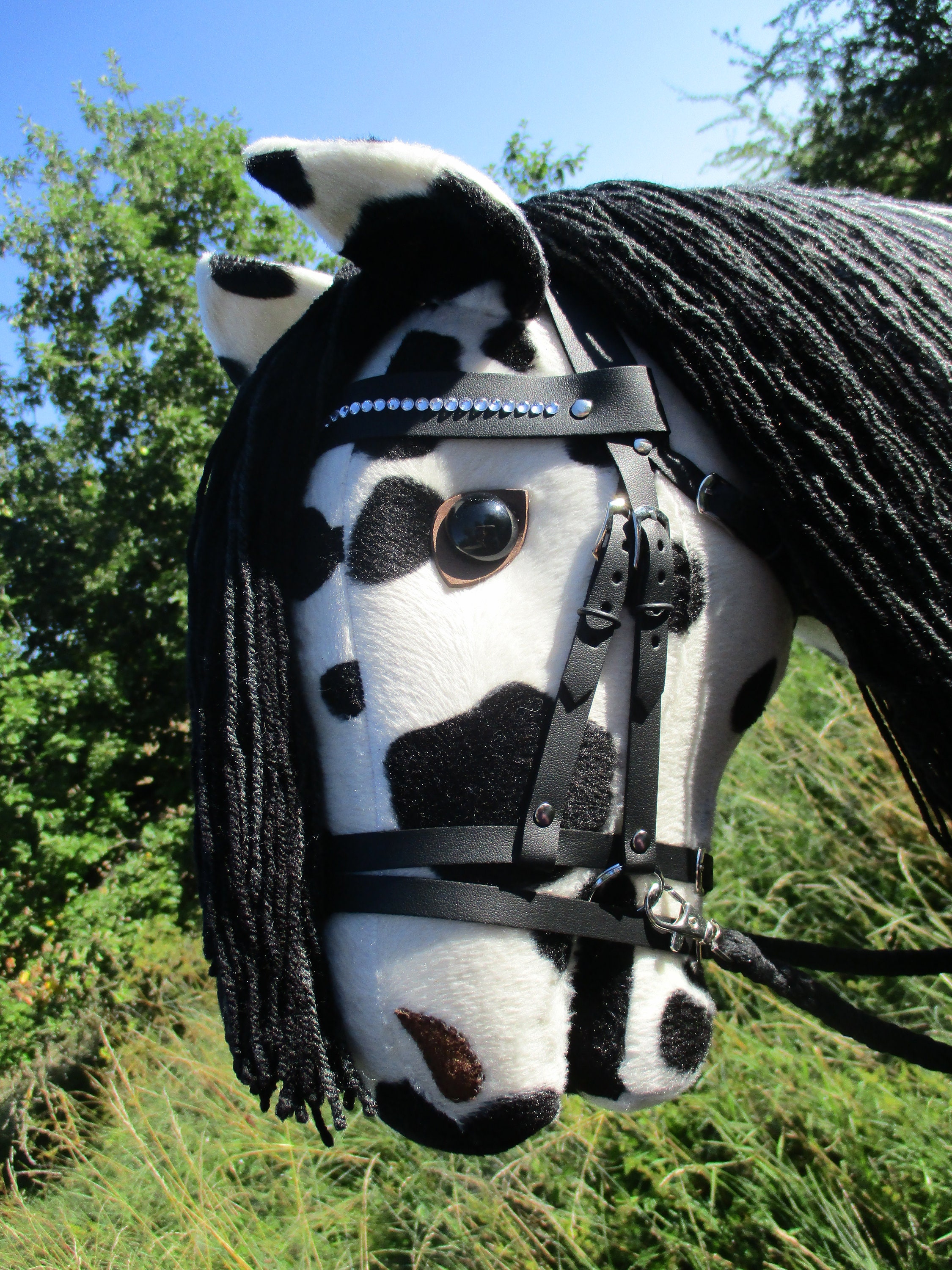 Hobby Horse hübscher Schecke Hobbyhorse / Steckenpferd Etsy.de