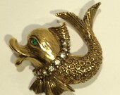 Vintage Signed Jeanne Dolphin Brooch