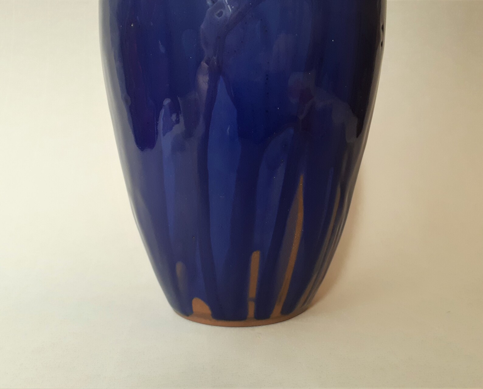 Navy Blue Vase ceramic 22 cm. Classical Greek shape. Amphora Etsy