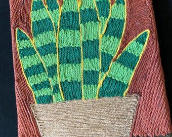 Arte de lienzo de macramé