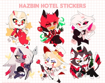 Hazbin Hotel Stickers Unholy Duo - Etsy