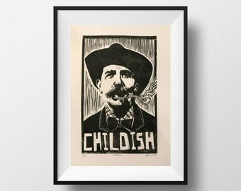 Billy Childish オリジナル版画 限定１０部 サイン入り 1985年 ドライブ Billy Childish オリジナル版画 限定10部 サイン入り 1985