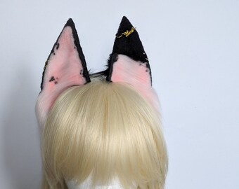 Tall Cat Ears | Kitten Ears | Realistic Faux Fur Ears | Headband Custom Ears