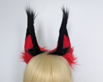 Alastor Ears Hazbin Hotel Cosplay Faux Fur Handmade