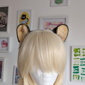 Brown and Blonde Rounded Ears Handmade Custom Bears Costume Mouse Ears Headband Cosplay