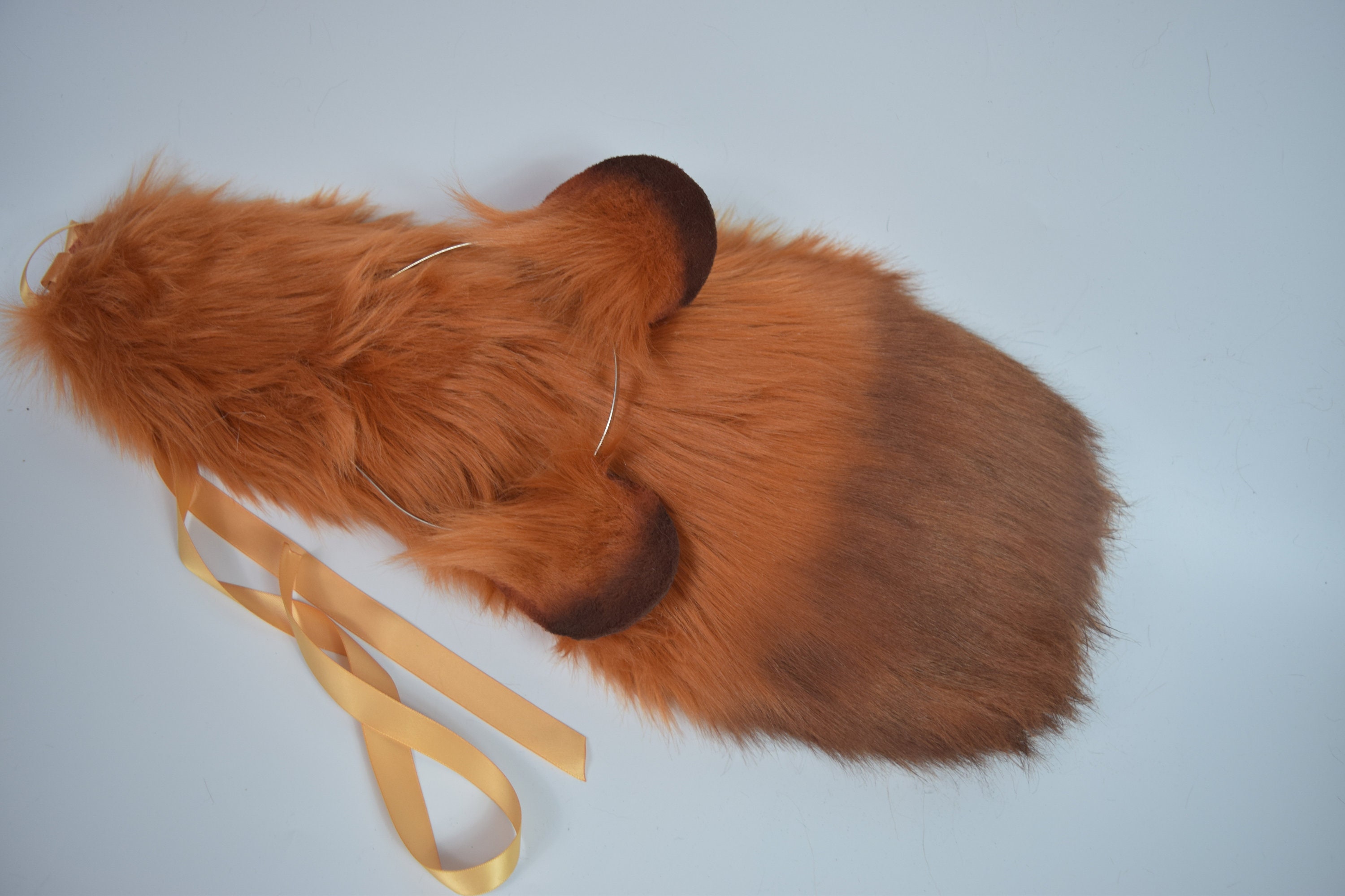 Tom Nook Ears and Tail Realistic Faux Fur Ears Headband Custom Ears Animal  Crossing Cosplay Mto - Etsy