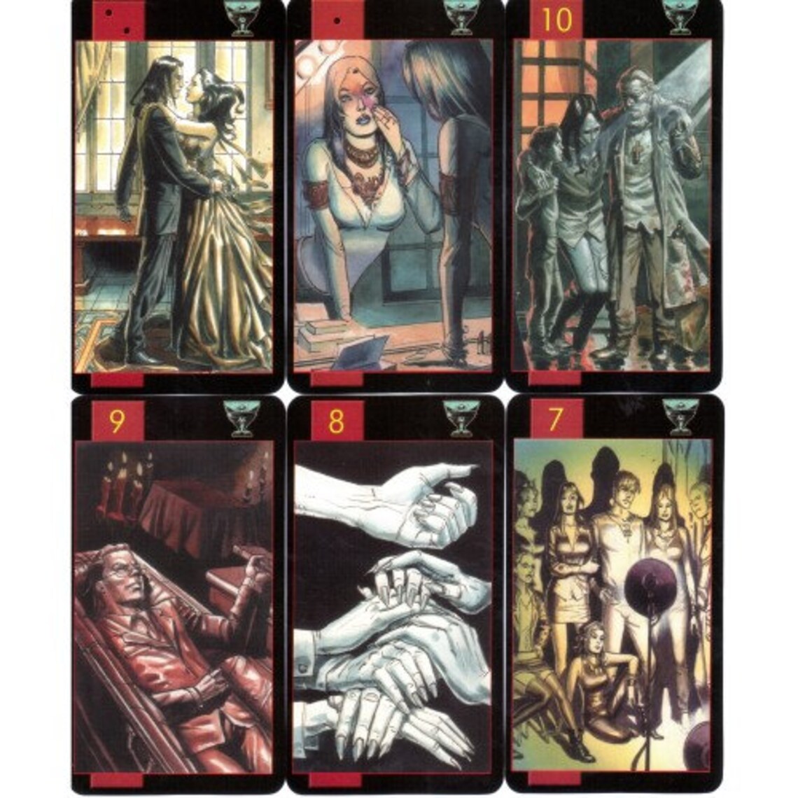 The Gothic Tarot of Vampires Oracle 78 Card Deck Manual in Etsy