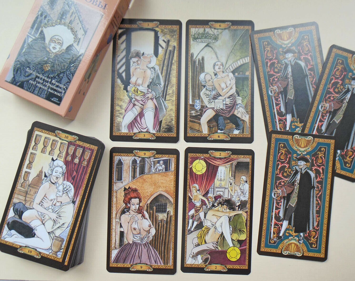 78 Casanova Tarot Sexual Erotic Card Deck Russian Manual Etsy 