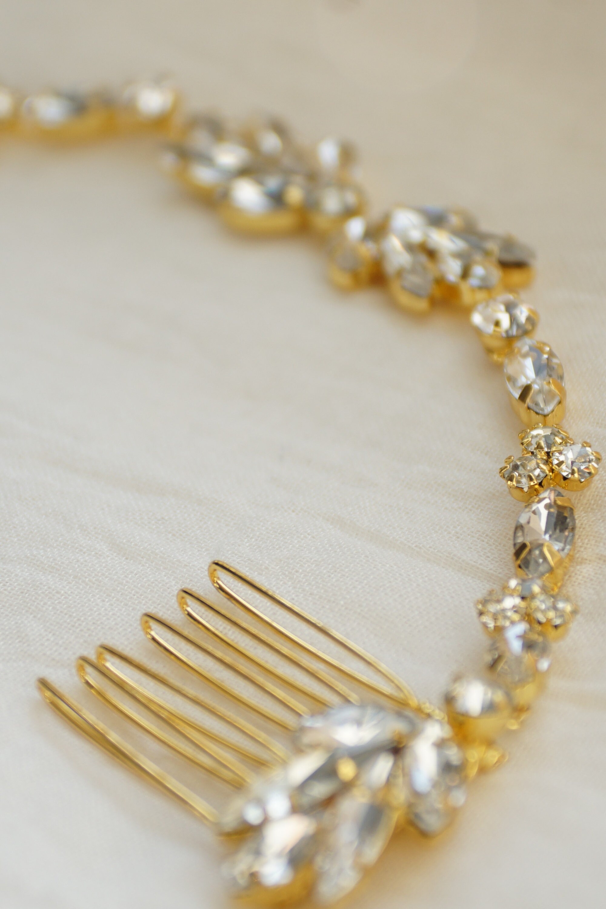 Bridal Hair Comb Chain Hair Chain Bridal Headpiece Bridal Etsy