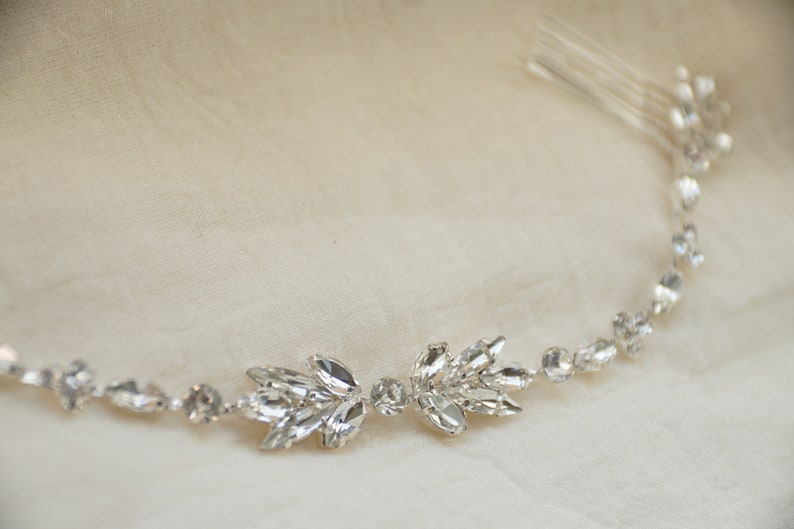 Bridal Hair Comb Chain Hair Chain Bridal Headpiece Bridal Etsy