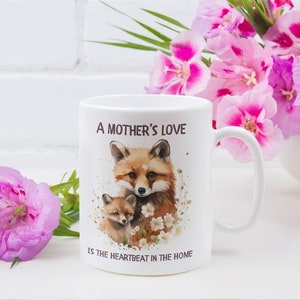 Fox Mug,  Fox Gifts, Animal Mug, Fox Gift Ideas, Mothers Day Mug, Animal Lovers Gift, Gifts for Women, Mothers day gift, Mother&#39;s Day Mug