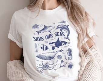 Save Our Seas Shirt, Protect Our Ocean Tee, Protect Our Future Shirt, Earth Day Shirt, Climate Change Tee, Gift for Teacher Tee, Ocean Lover