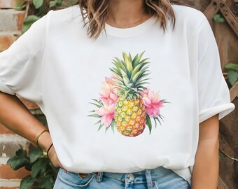 Pineapple shirt, Pineapple Lover, Shirts for Women, Graphic Tees, Foodie Shirt, Summer Shirt, Cute Pineapple T Shirt, Gift for Her, Gifts
