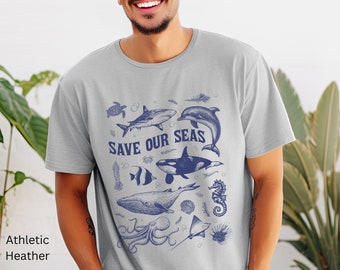 Protect Our Ocean Tee, Save Our Seas Shirt, Protect Our Future Shirt, Earth Day Shirt, Climate Change Tee, Gift for Teacher Tee, Ocean Lover