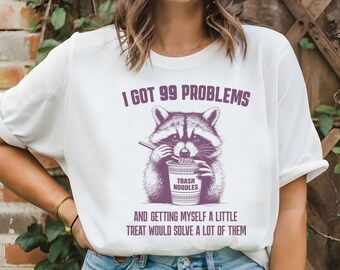 Vintage Raccoon tee, Retro Raccoon Shirt, Funny Vintage Trash Panda Tshirt, Retro 90s Graphic Tee, Weirdcore Meme Clothing, Oversized Shirt,