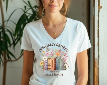 Officially Retired Short Sleeve V-Neck Tee