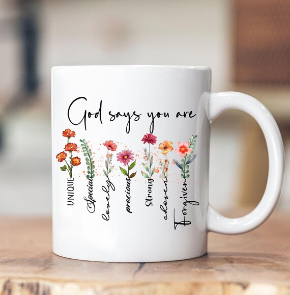 Bible Verse Coffee Mug, Inspirational message mug, Christian Faith Gift, Scripture coffee Mug, Religious coffee cup, Christian quote mug,