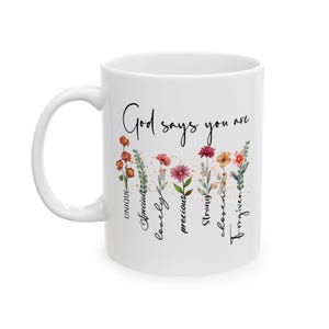 Bible Verse Coffee Mug, Inspirational message mug, Christian Faith Gift, Scripture coffee Mug, Religious coffee cup, Christian quote mug, image 3