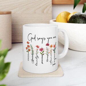 Bible Verse Coffee Mug, Inspirational message mug, Christian Faith Gift, Scripture coffee Mug, Religious coffee cup, Christian quote mug, image 6