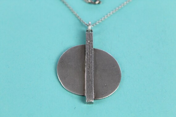 1970s mid-century modernist sterling silver abstra