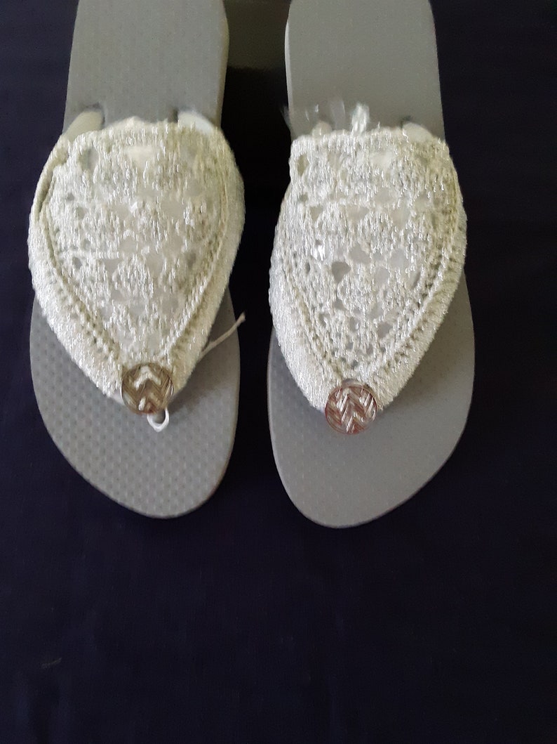 Argent/gris flip flops image 1