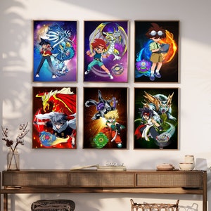 Beyblade Set of 6 Posters