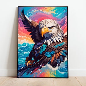 Eagle Ocean Poster
