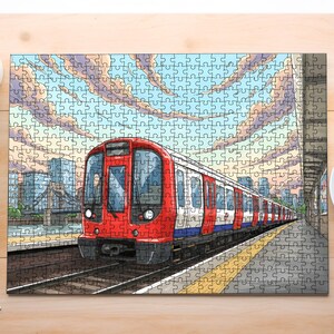 Puzzel van de Metropolitan Line-trein | 1000, 500, 100 of 48 stukjes