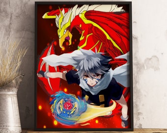 Shu Kurenai from Beyblade Burst - Beyblade Burst - Posters and Art Prints