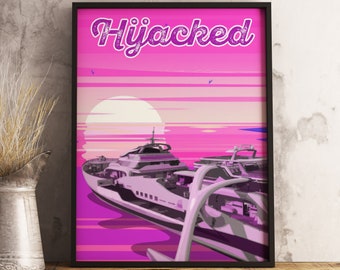 Hijacked Map Poster