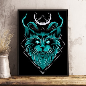 Gato mítico geométrico