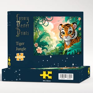 Tiger Jungle Jigsaw Puzzle | Premium 1000, 500, 100 or 48 Pieces | Safari Animal Jigsaw Puzzle | Premium Jigsaw Pieces | British made
