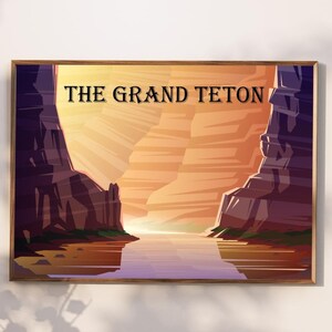 Das Grand Teton Nationalpark Poster