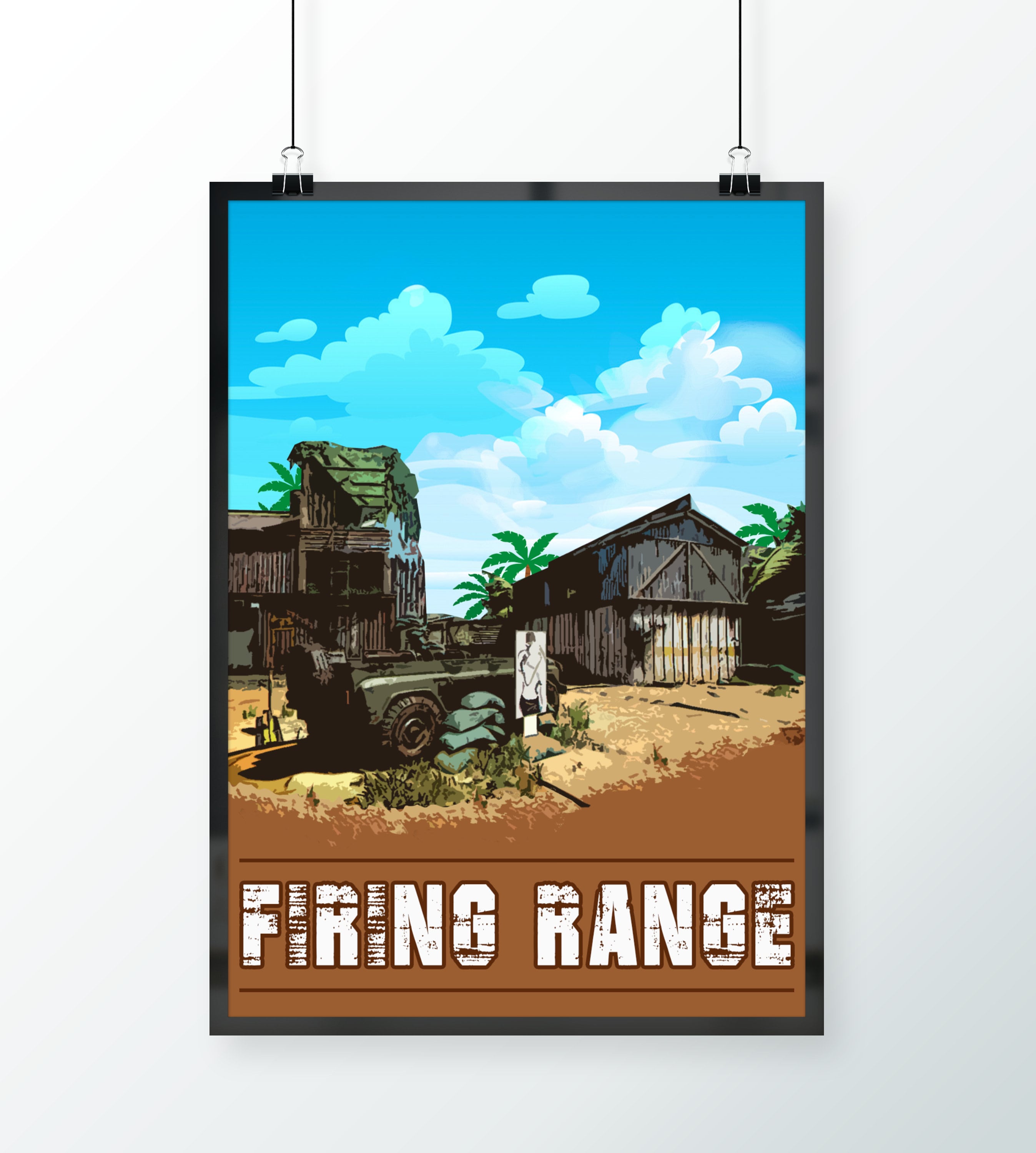 Firing Range Map Poster Etsy UK