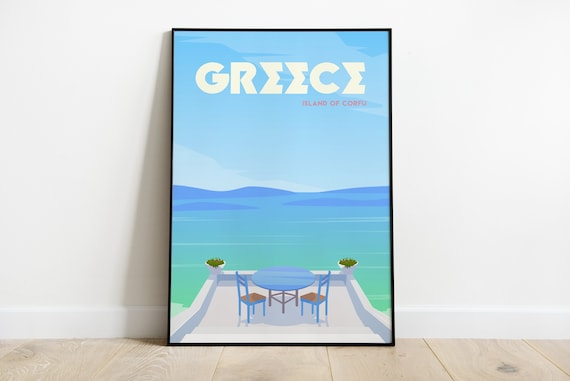 Greece | Island Of Corfu Poster
