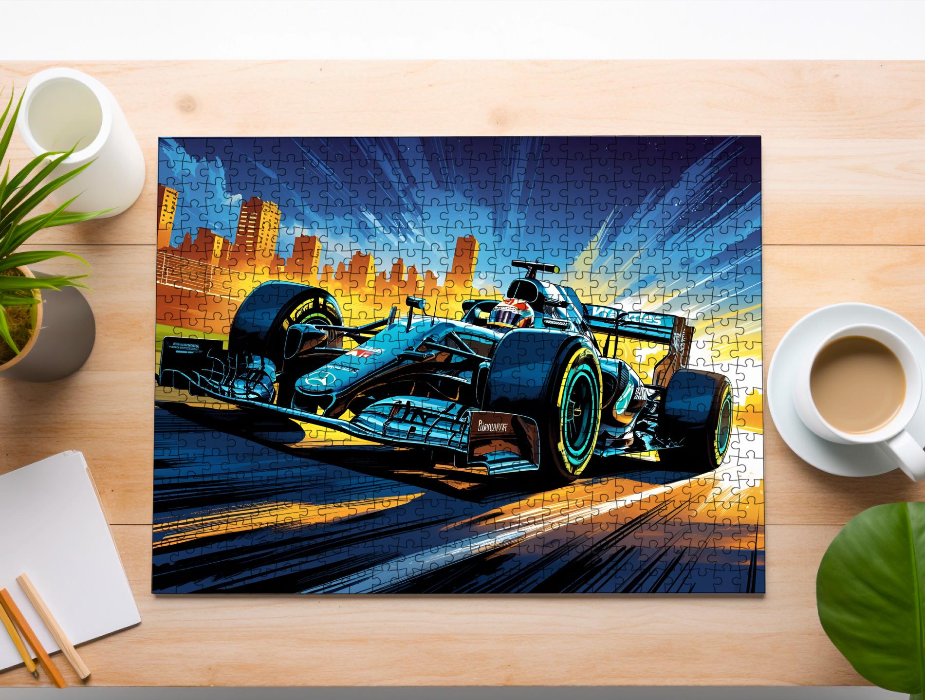 Mercedes F1 W07 Hybrid Jigsaw Puzzle | Premium 1000, 500, 100 or