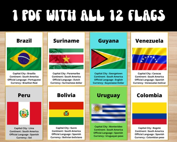 Flashcard dei paesi del mondo | Bandiere dei paesi del mondo Flash