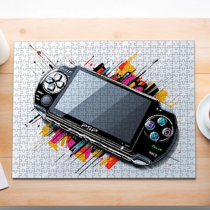 PSP Puzzle | Premium 1000, 500, 100 oder 48 Stück | Puzzle Geschenke | Geschenk für Gamer | Laubsäge Geschenkidee | Spiele Geschenke | Spielkonsole