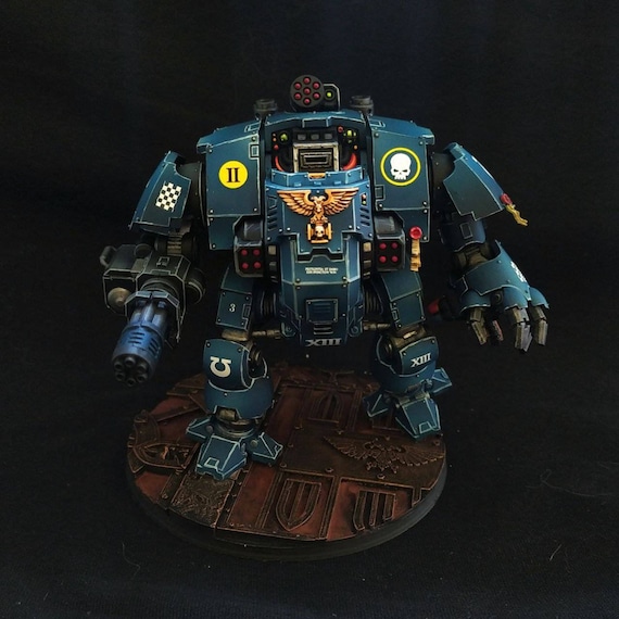 Redemptor Dreadnought Space Marine Custom Painted Miniature, All