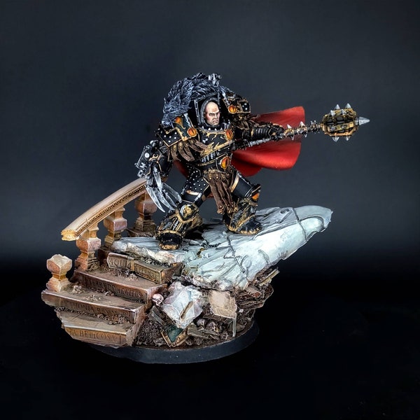 Horus the Warmaster Primarch of the Sons of Horus painted commission