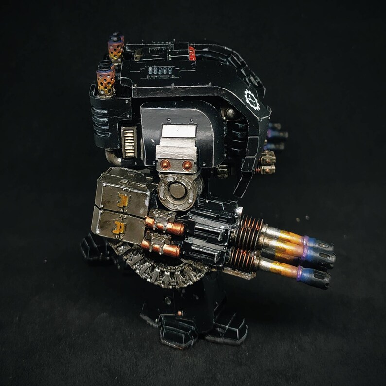 Iron Hands 40k Leviathan pattern Dreadnought with all weapons Etsy