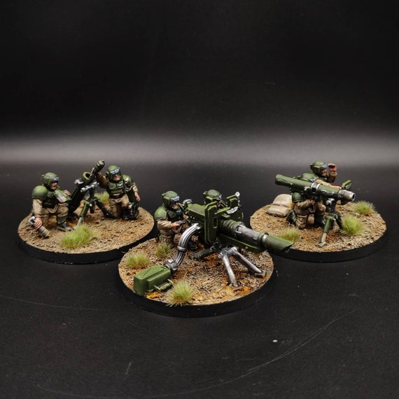 Cadian Heavy Weapon Squad Paintedweapons on Choice Etsy