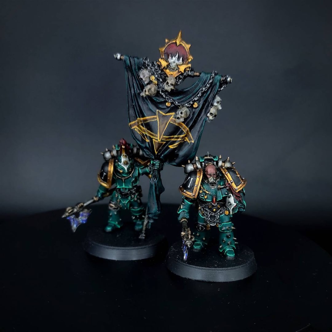 Sons of Horus Legion Command Commission Painted