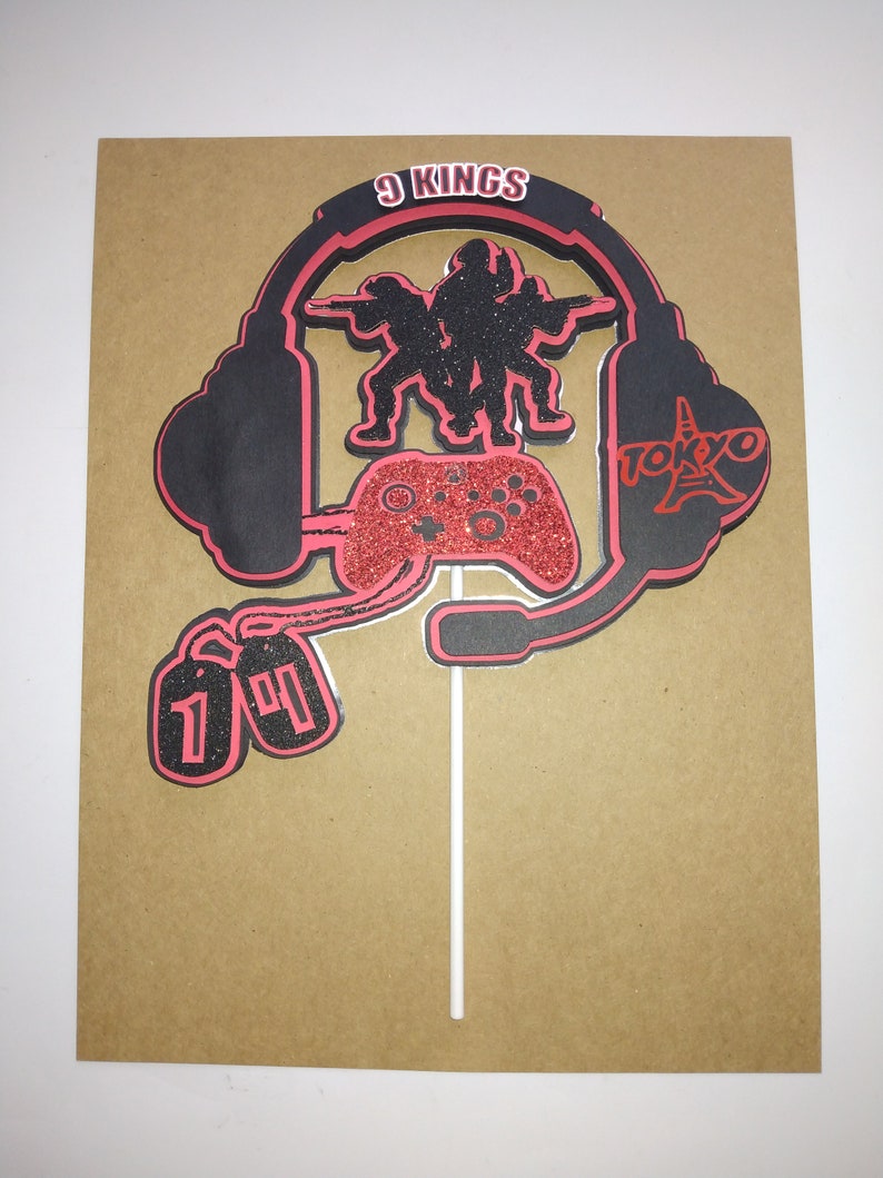 Call of Duty Cake Topper COD Cake Topper Video Game Cake Etsy