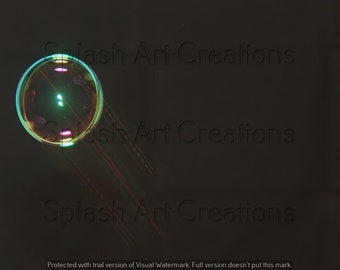 Abstract Bubble Colour Photograph Printable Wall Art Digital Download Instant Art Work